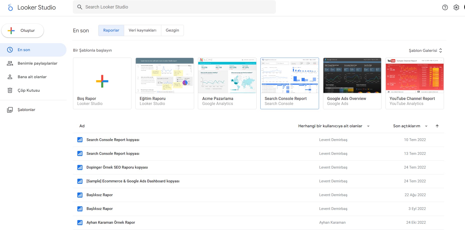 Google Data Studio'ya Nasıl Erişilir?