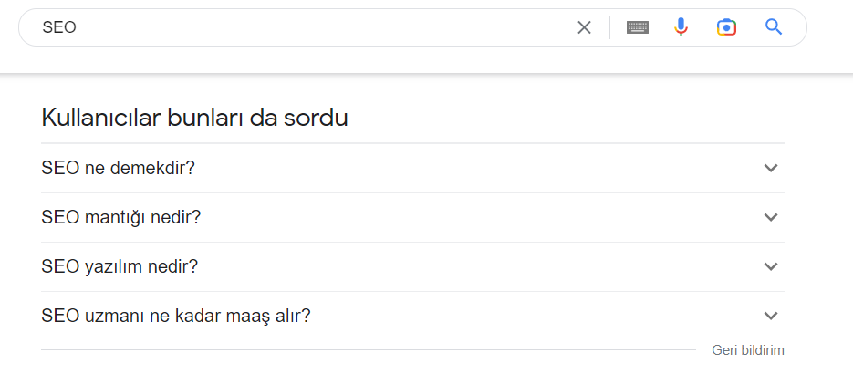 Öne Çıkan Snippet Fırsatlarını Keşfetmek için Google'ı Kullanın 2