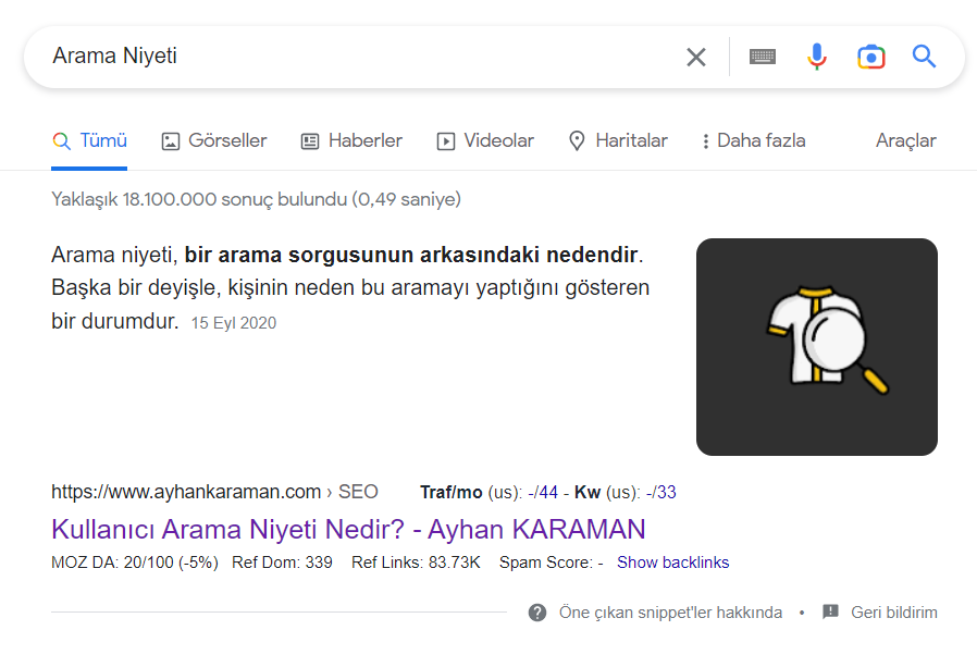 Google Öne Çıkan Snippet nedir?