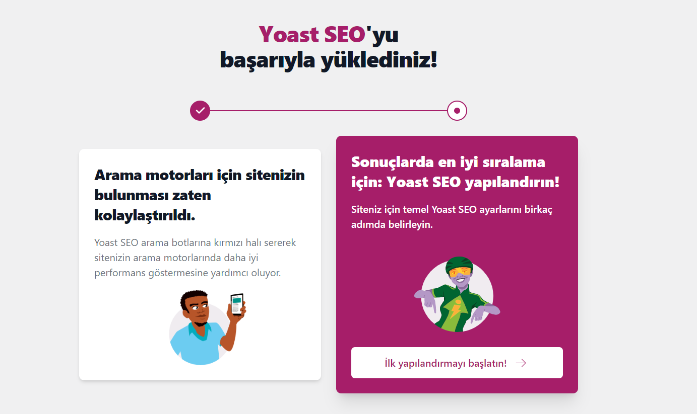 Yoast SEO Yapılandırma Sihirbazını Kullanma