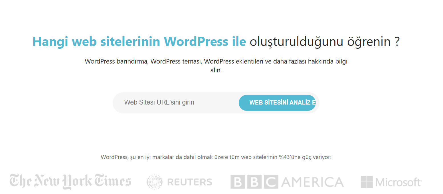 Bir sitenin hangi WordPress temasını kullandığını öğrenmek istediğinizde bulabileceğiniz en iyi araç isitwp.com'dur . Isitwp.com, bir alanın hangi temayı kullandığını söyleyen bir WordPress tema algılayıcısıdır.