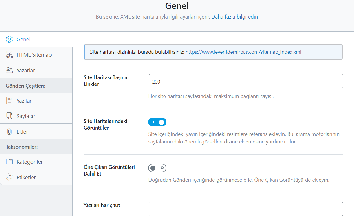 Rank Math SEO kurulduktan sonra hem yeni bir site haritası oluşturur hem de yerel WordPress site haritasını otomatik olarak değiştirir. 