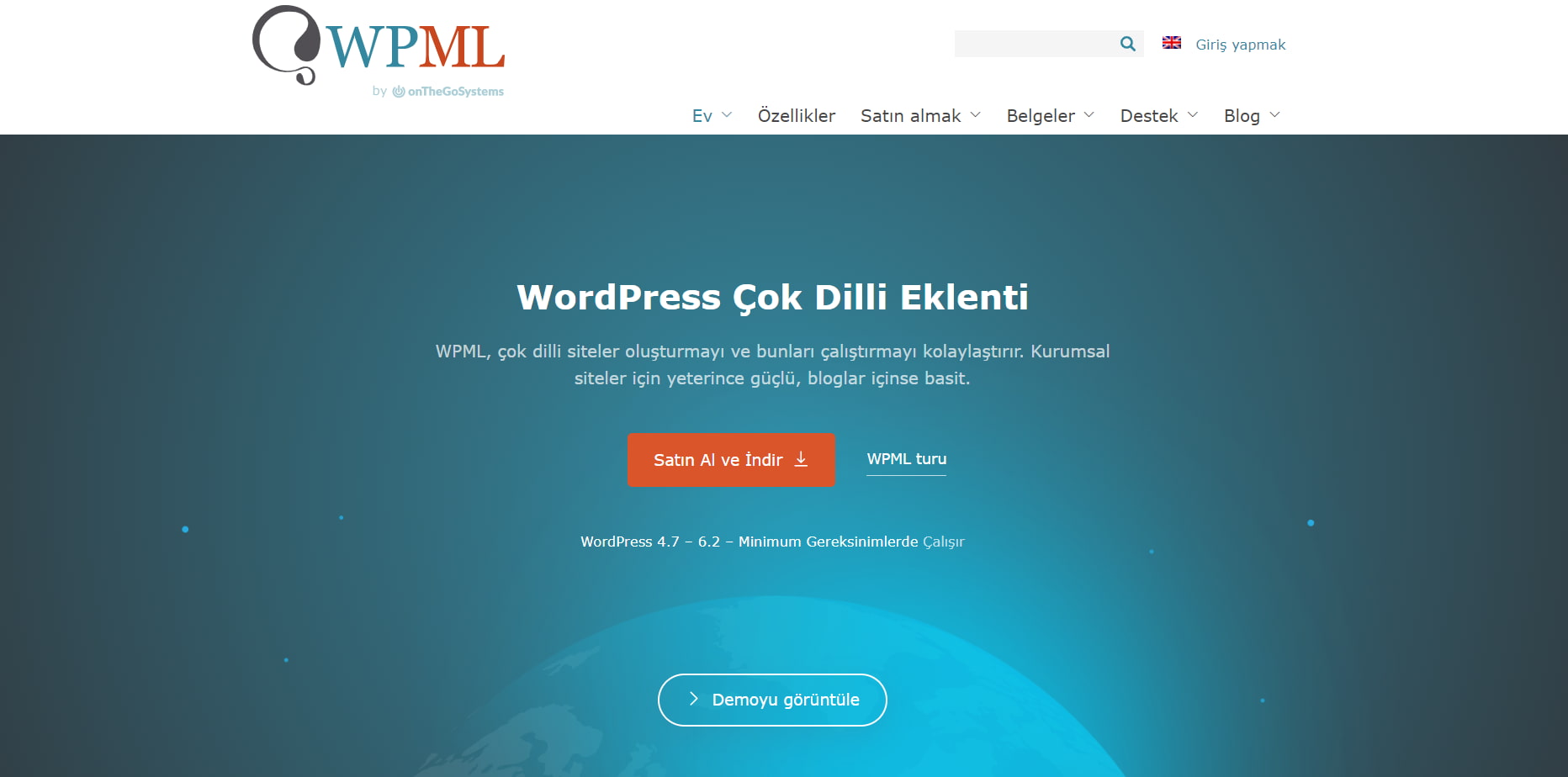 WPML, en popüler WordPress çok dilli eklentilerinden biridir. İçeriği, temaları, eklentileri ve daha fazlasını çevirmenize izin veren güçlü bir çeviri yönetim sistemi ile birlikte gelir.