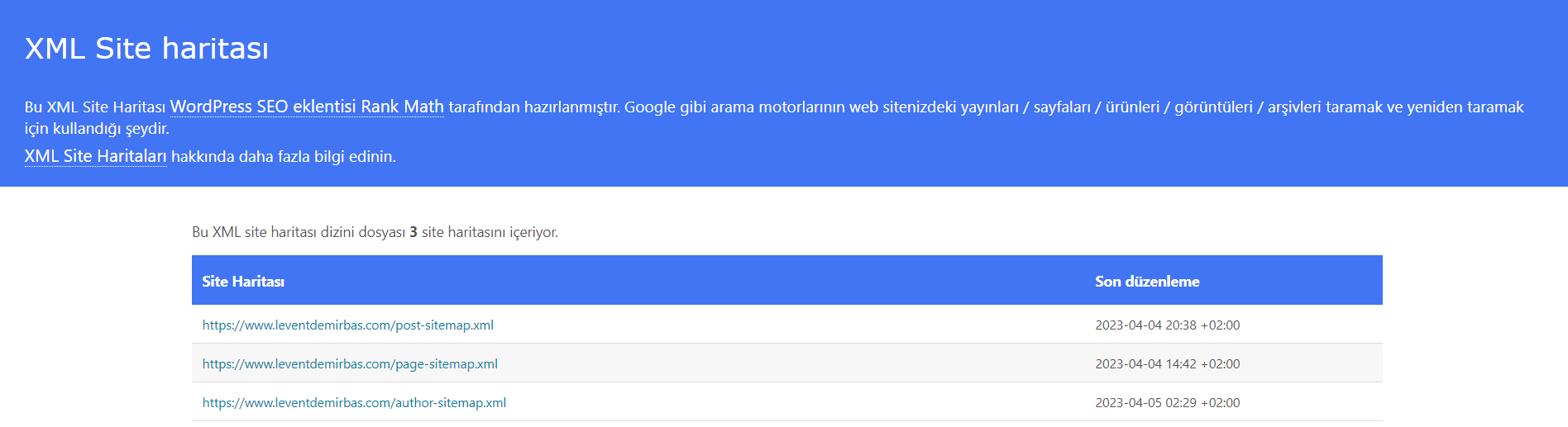 Bir XML site haritası bulmanın en kolay yolu, onu manuel olarak aramaktır. En yaygın olarak, bir web sitesi site haritası şu URL adresinde bulunur.