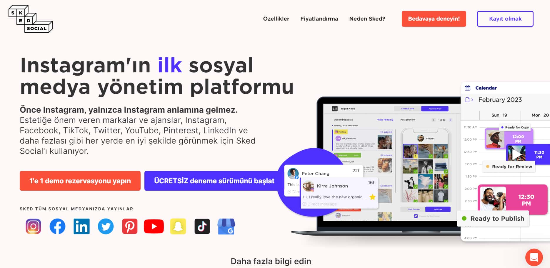  Sked Social, bireylerin ve işletmelerin sosyal medya varlıklarını yönetmelerine yardımcı olmak için. Tasarlanmış bir sosyal medya yönetim aracıdır. 